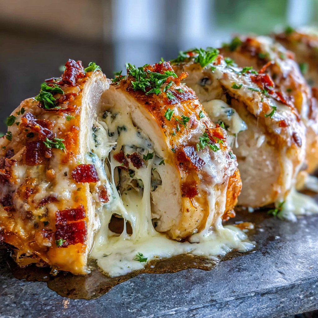 Spinach Artichoke Stuffed Chicken