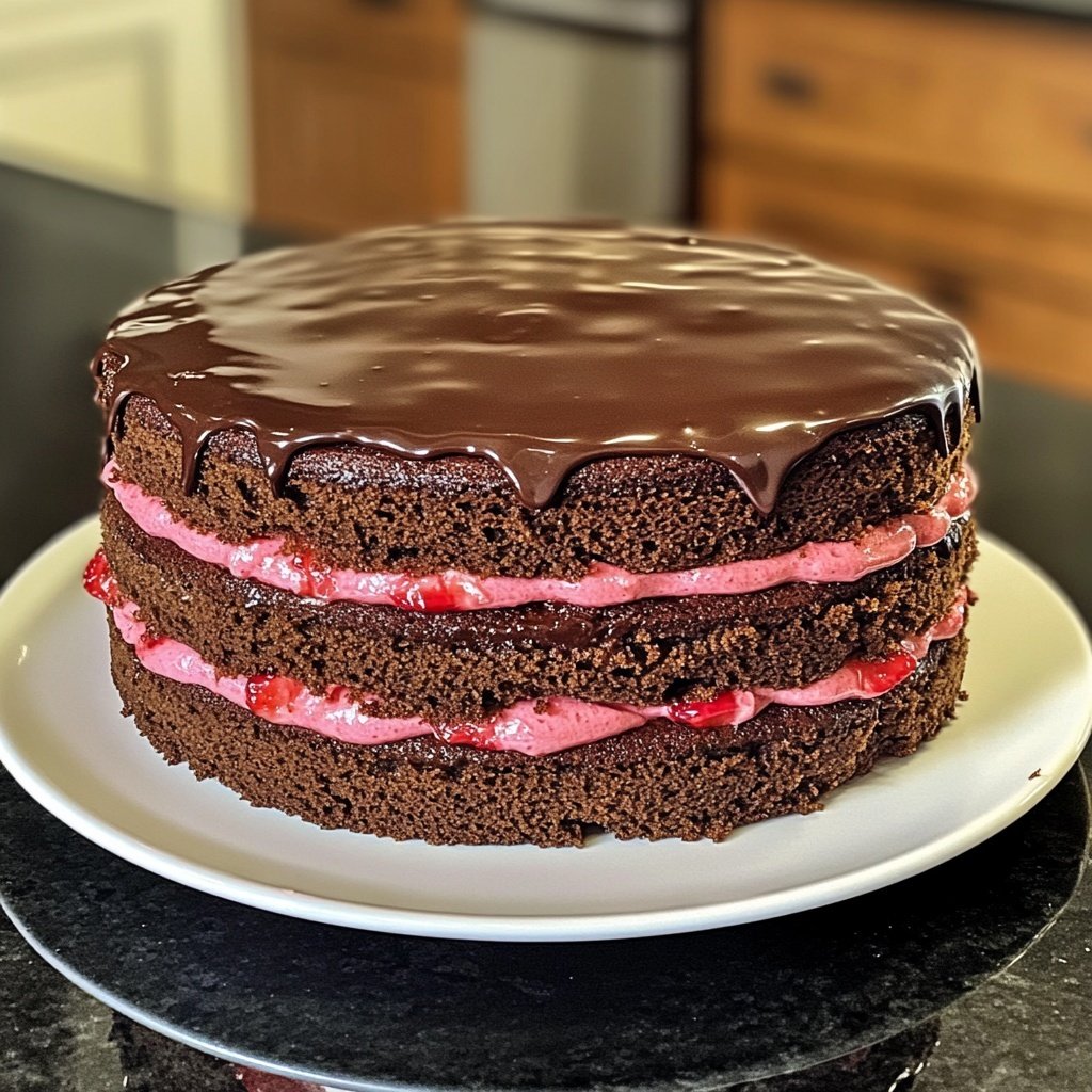 Strawberry Chocolate Cake