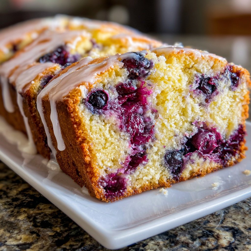 Baking & Desserts Lemon Blueberry Loaf Cake