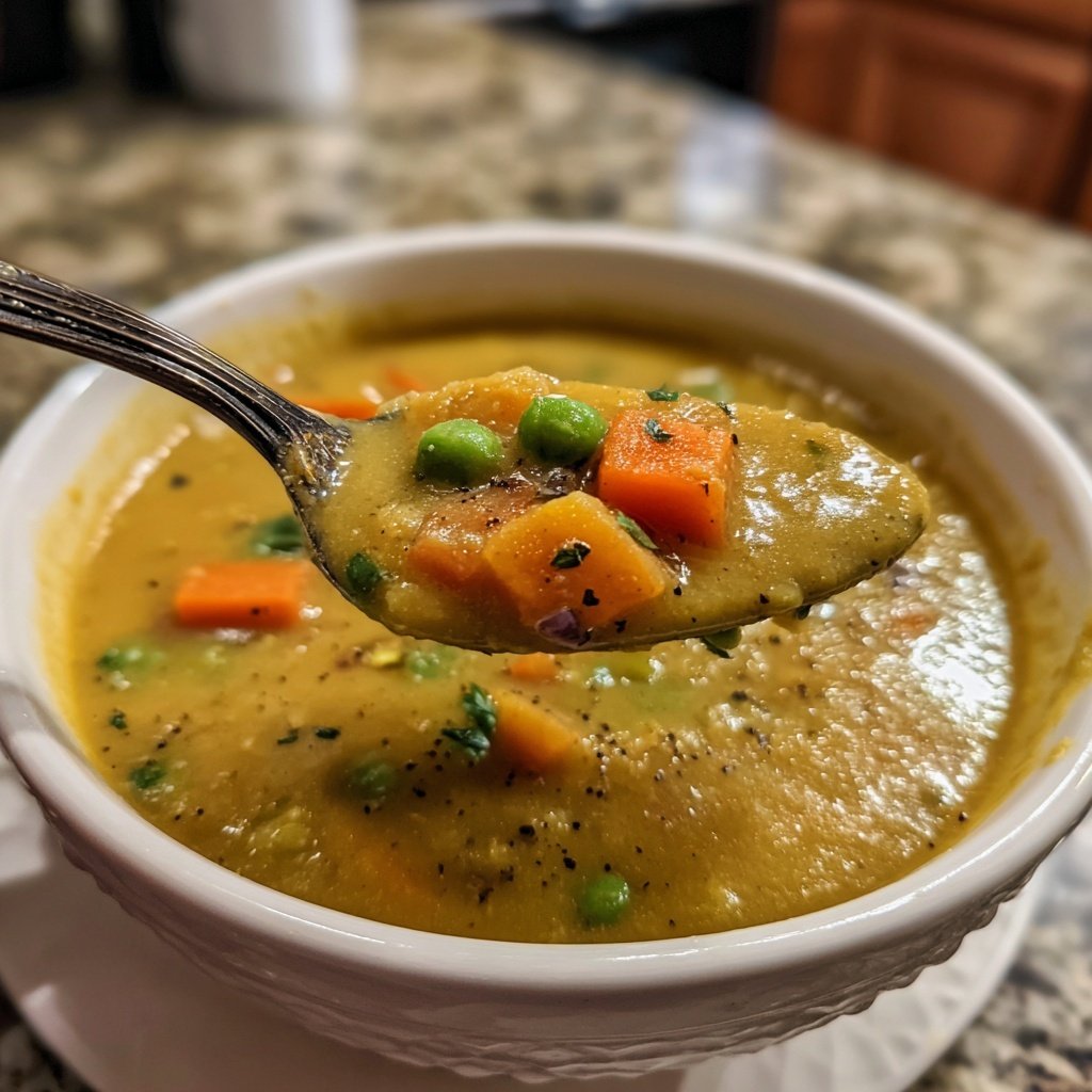 Healthy Crockpot Split Pea Soup