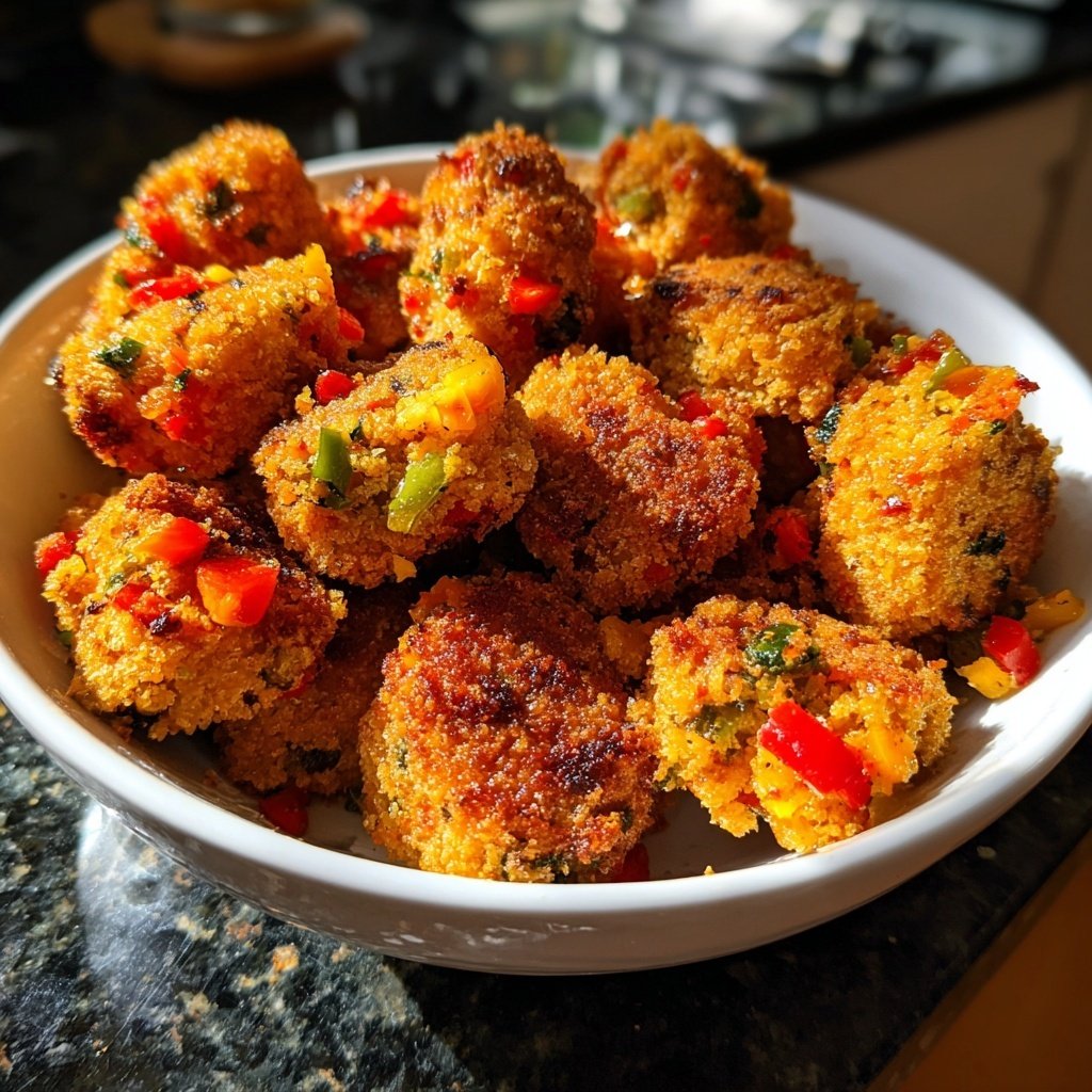 Crispy Tofu Veggie Nuggets