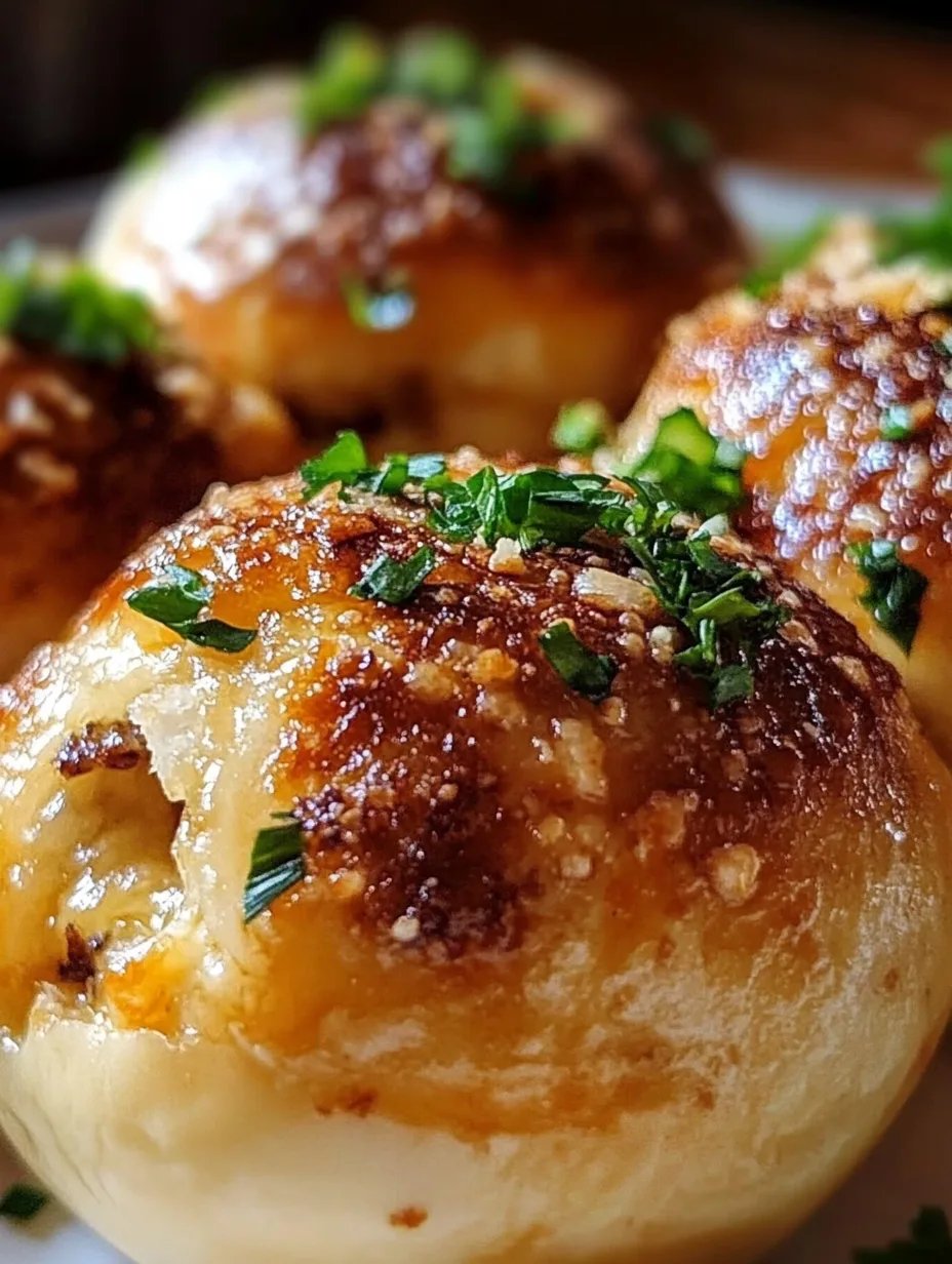 Irresistible Garlic Parmesan Cheeseburger Bombs