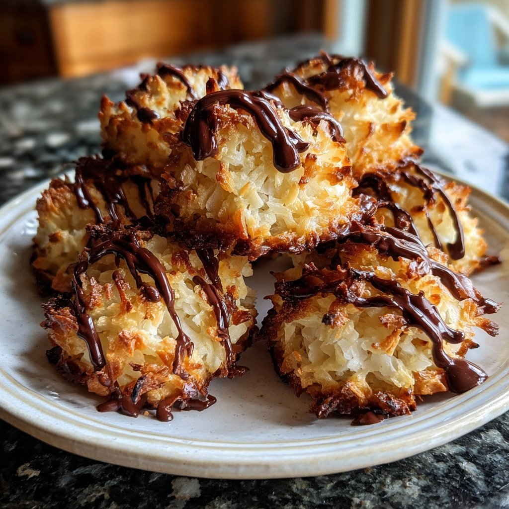 Chocolate Coconut Macaroons