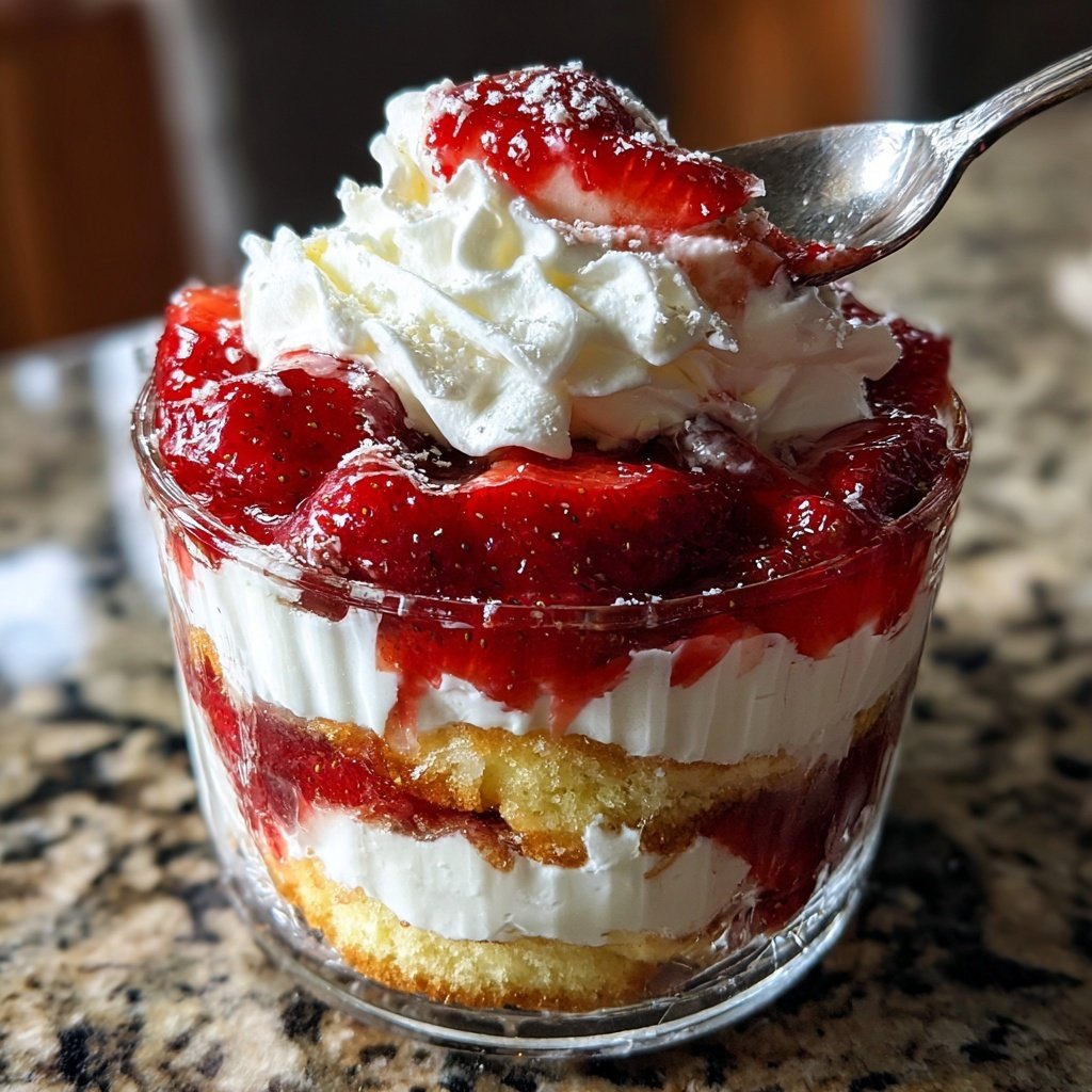 Classic Strawberry Shortcake Parfaits