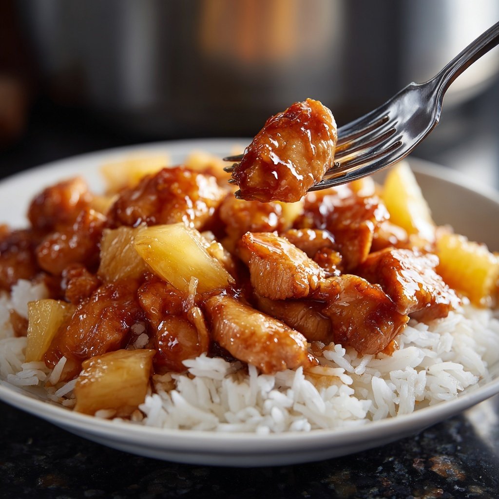 Sticky Pineapple Chicken And Rice