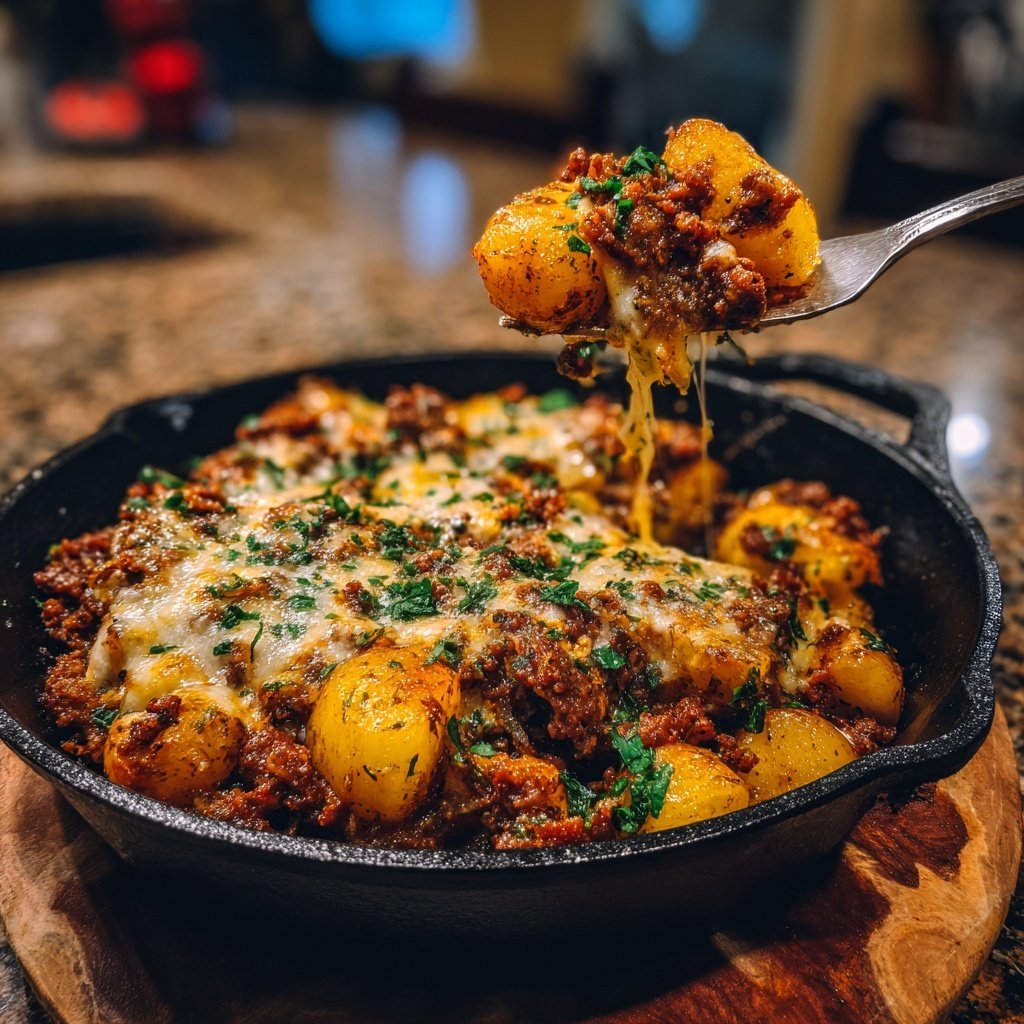 One Pot Ground Beef And Potatoes