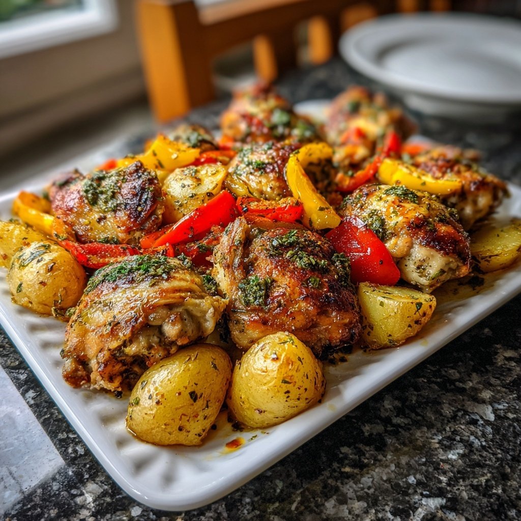 Greek Chicken Sheet Pan Dinner