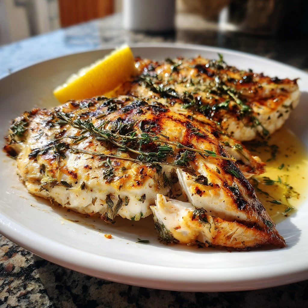 Healthy & Light Lemon Grilled Fish Plate