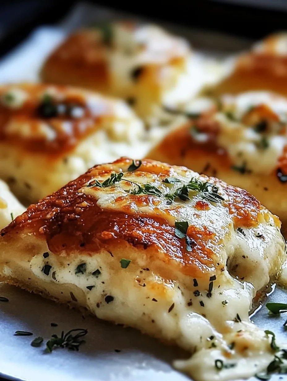 Chicken Pillows With Creamy Parmesan Sauce